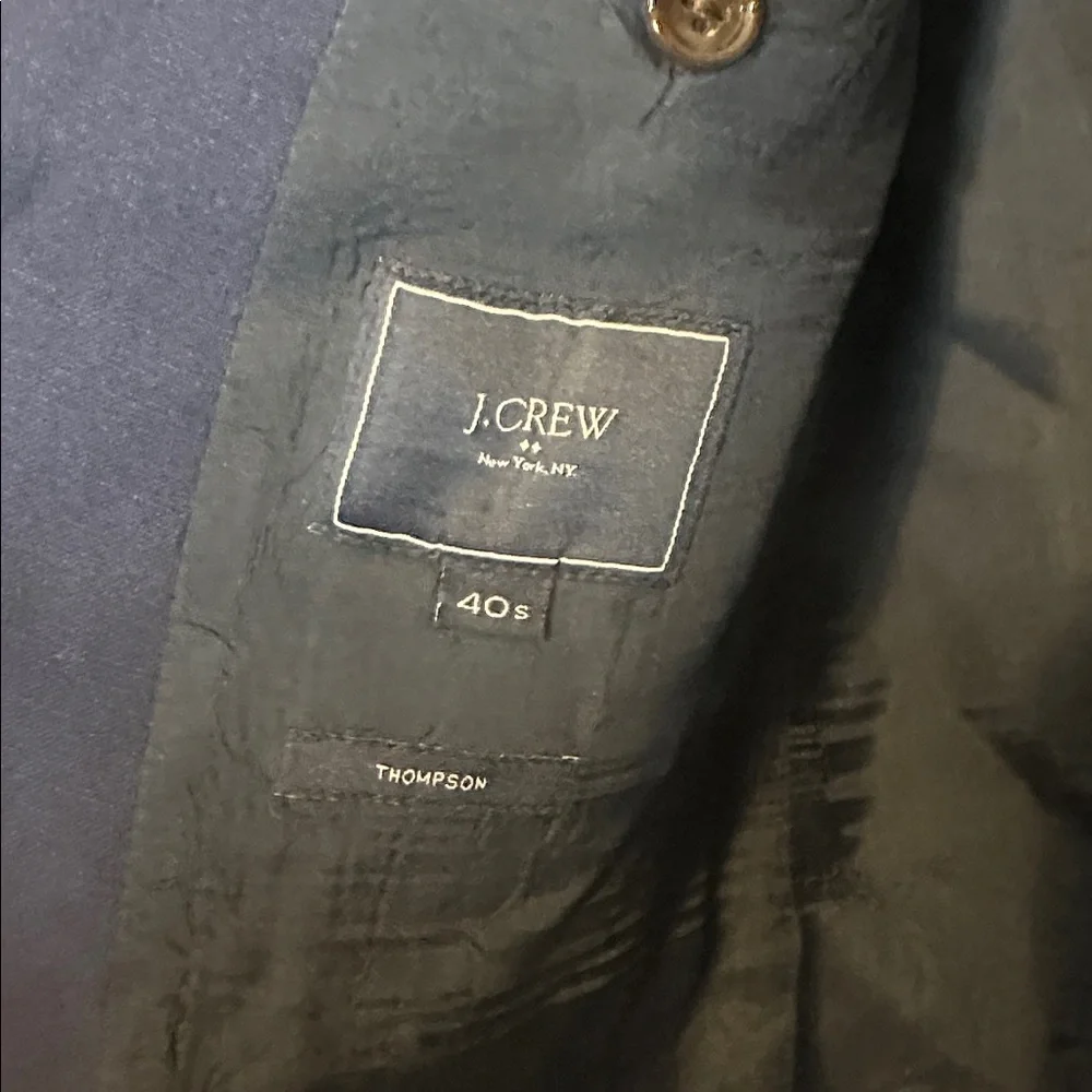 J.Crew‎ Men Thompson University Blazer Navy Blue 40 S